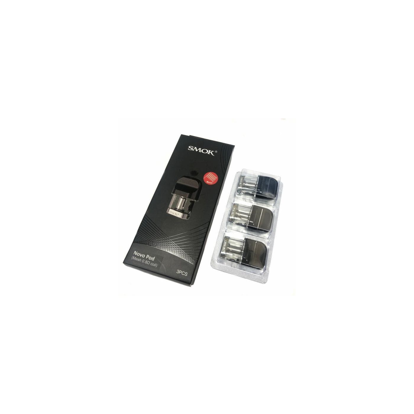 SMOK NOVO REPLACEMENT POD WITH MESH COIL - 3 PACK